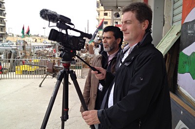 Andy und Khaled Dreh in Misrata