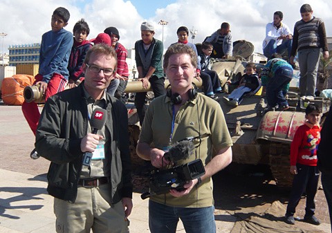 Doppelschmid: Erwin Schmid und Andy Schmid in Benghasi